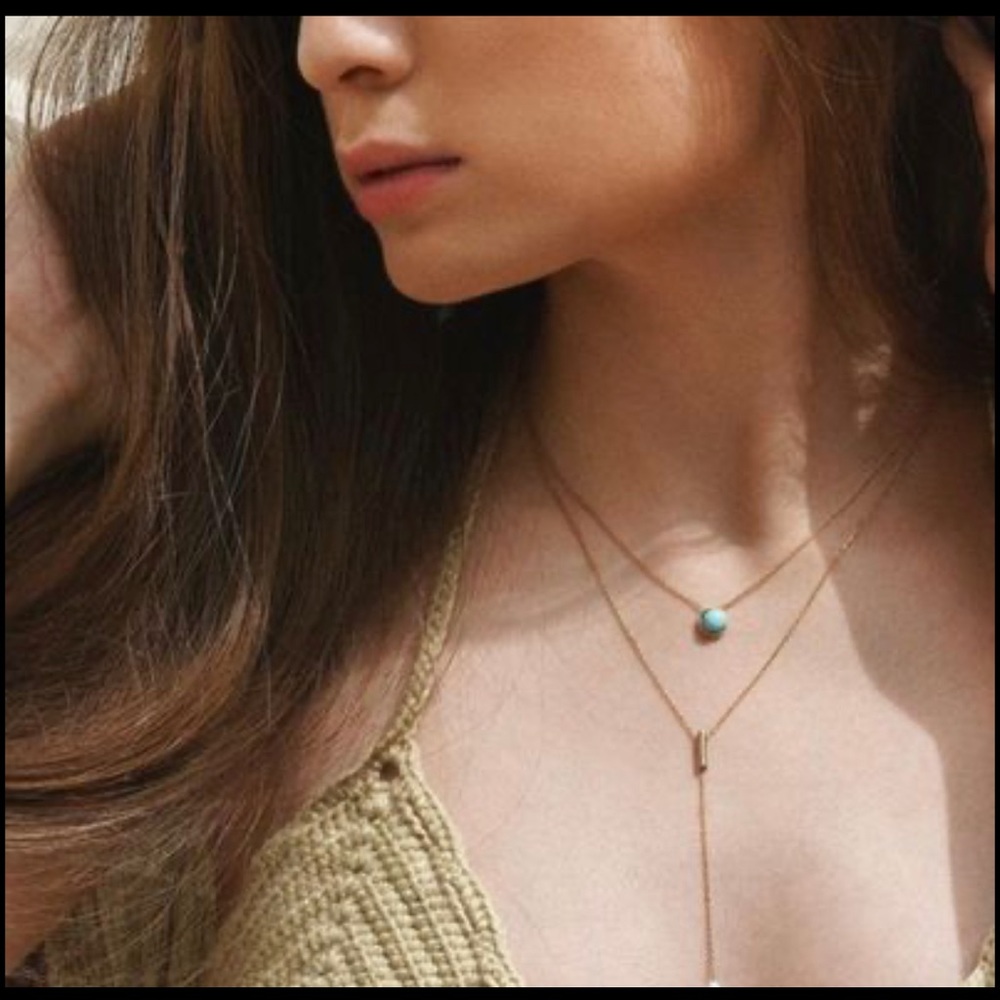 18K Solid Gold Necklace (16 inches)